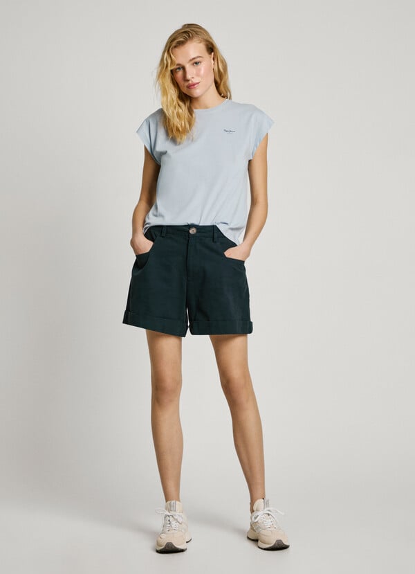 Pepe Jeans Camiseta Logo Estampado Fit Slim