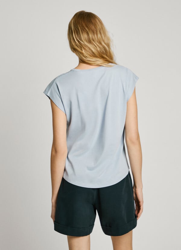 Pepe Jeans Camiseta Logo Estampado Fit Slim