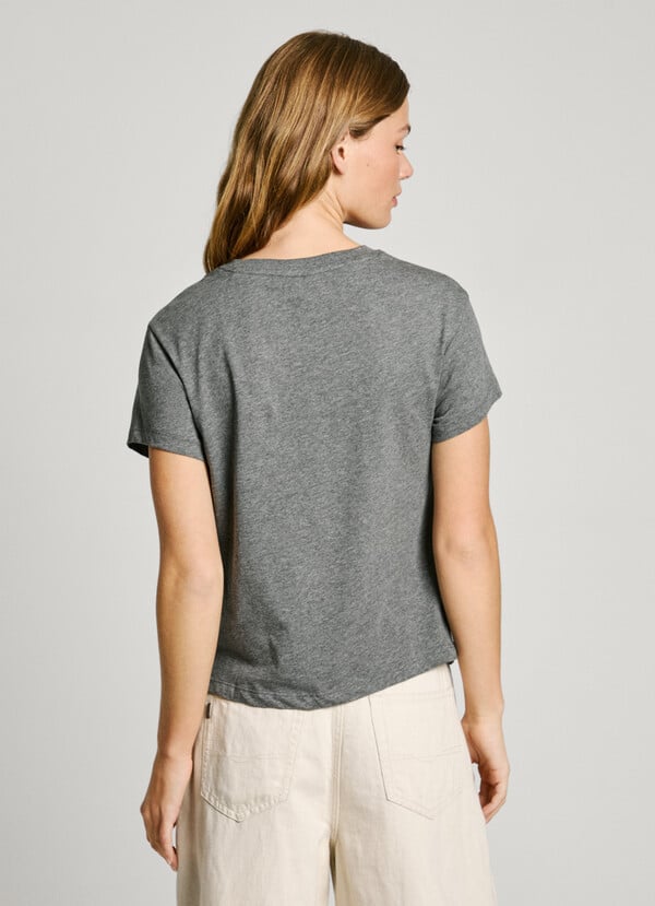 Pepe Jeans Camiseta Logo Strass Fit Regular