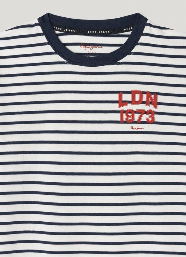 Pepe Jeans Camiseta Rayas Fit Relaxed
