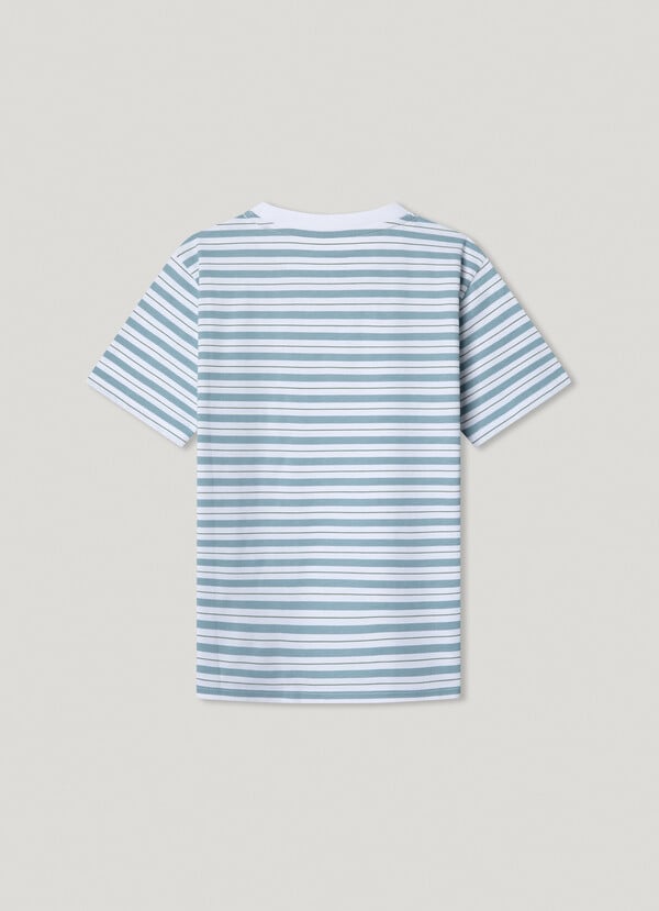 Pepe Jeans Camiseta Rayas Logo Estampado
