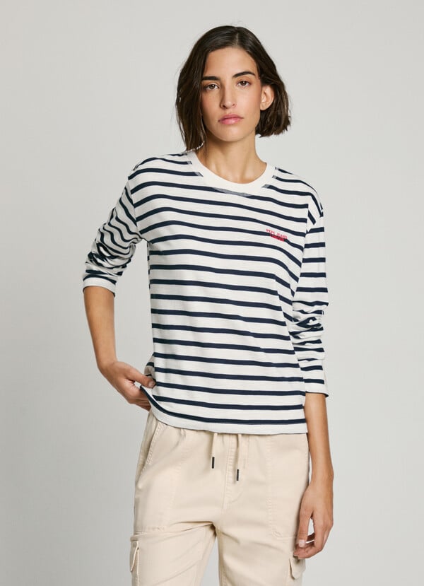 Pepe Jeans Camiseta Rayas Manga Larga