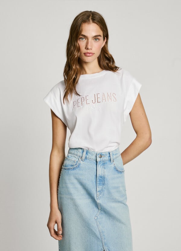 Pepe Jeans Camiseta Sin Mangas Logo Calado