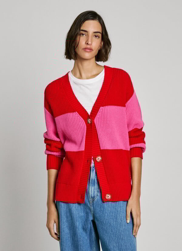 Pepe Jeans Cárdigan Rayas Cuello Pico