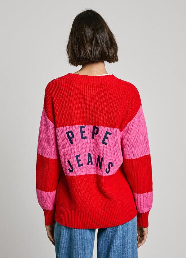 Pepe Jeans Cárdigan Rayas Cuello Pico