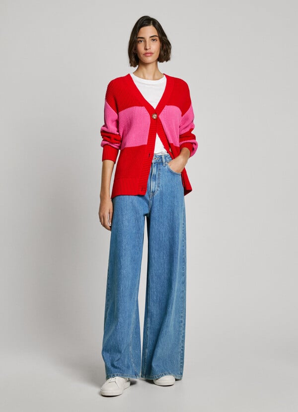 Pepe Jeans Cárdigan Rayas Cuello Pico