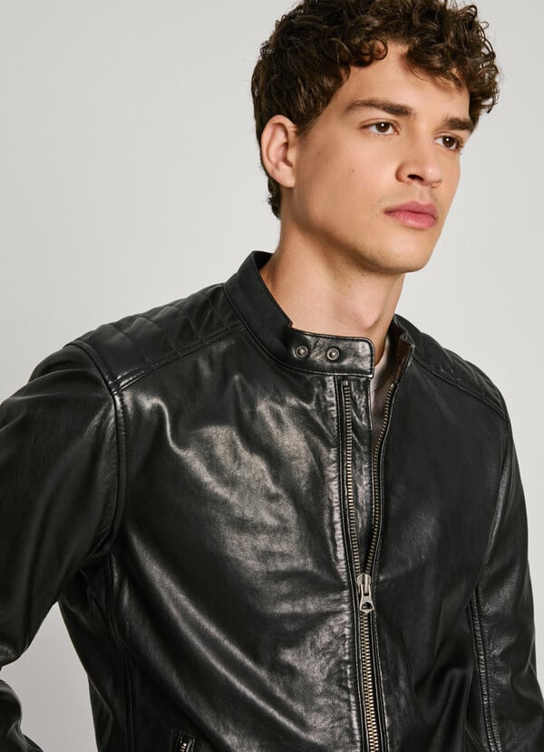 Pepe Jeans Cazadora Biker De Piel