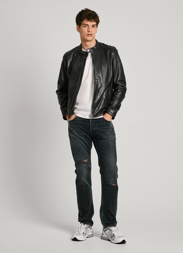 Pepe Jeans Cazadora Biker De Piel