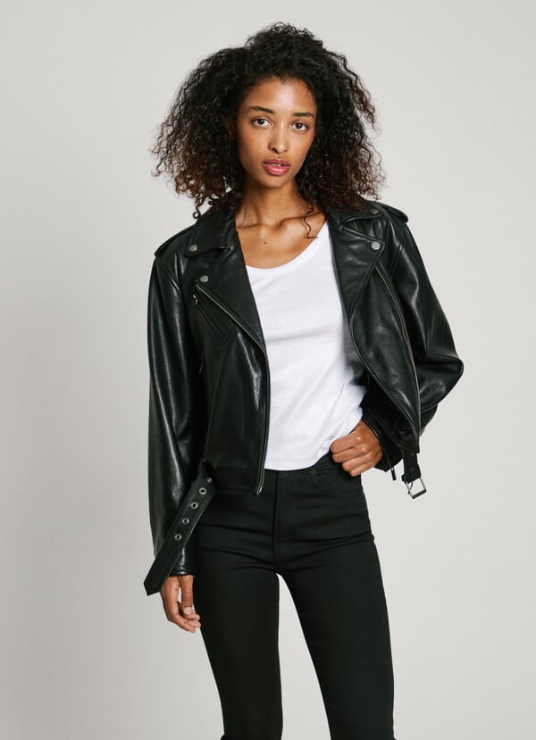 Pepe Jeans Cazadora Biker Piel