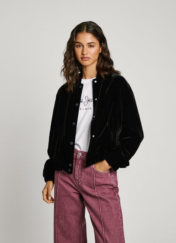 Pepe Jeans cazadora bomber terciopelo
