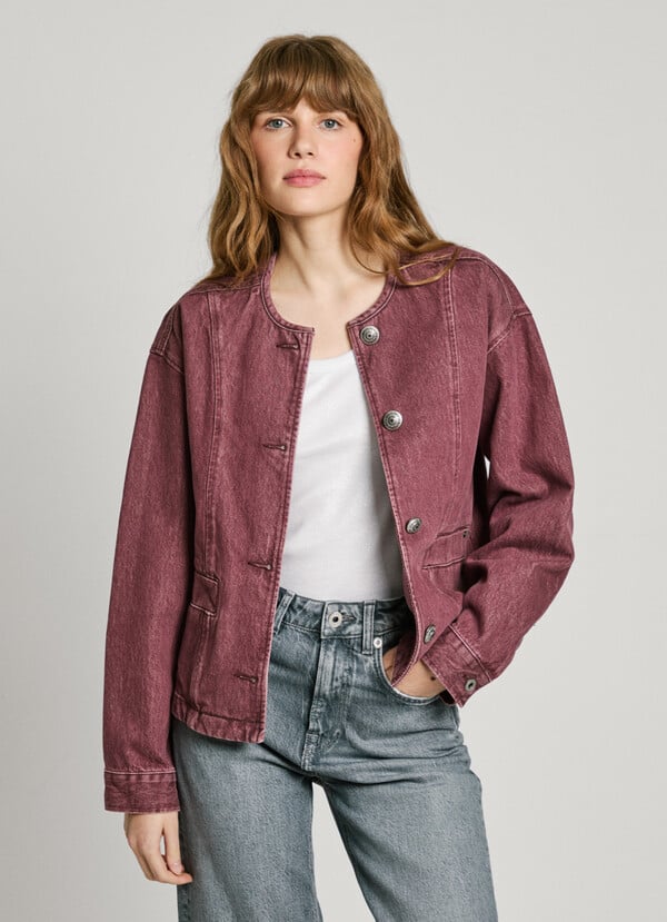 Pepe Jeans Cazadora Denim Cuello Redondo