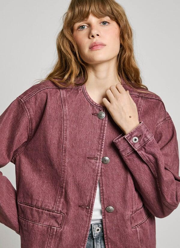 Pepe Jeans cazadora denim cuello redondo
