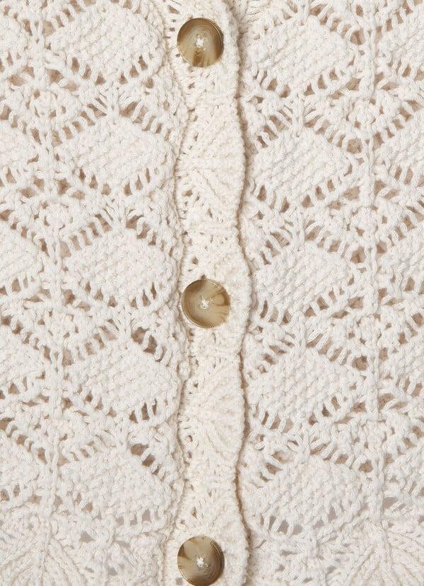 Pepe Jeans Chaleco Calado Con Cierre Abotonado