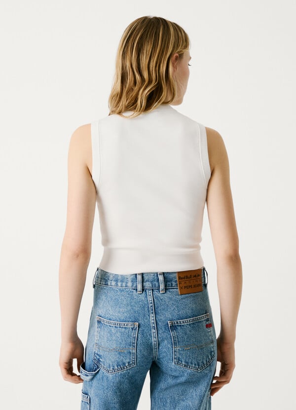 Pepe Jeans Chaleco Punto Cinta Lateral