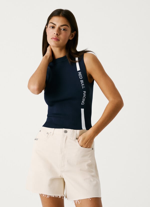 Pepe Jeans Chaleco Punto Cinta Lateral