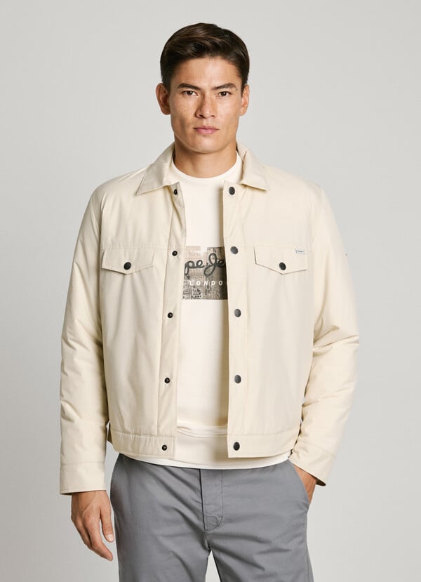 Pepe Jeans chaqueta acolchada cierre abotonado