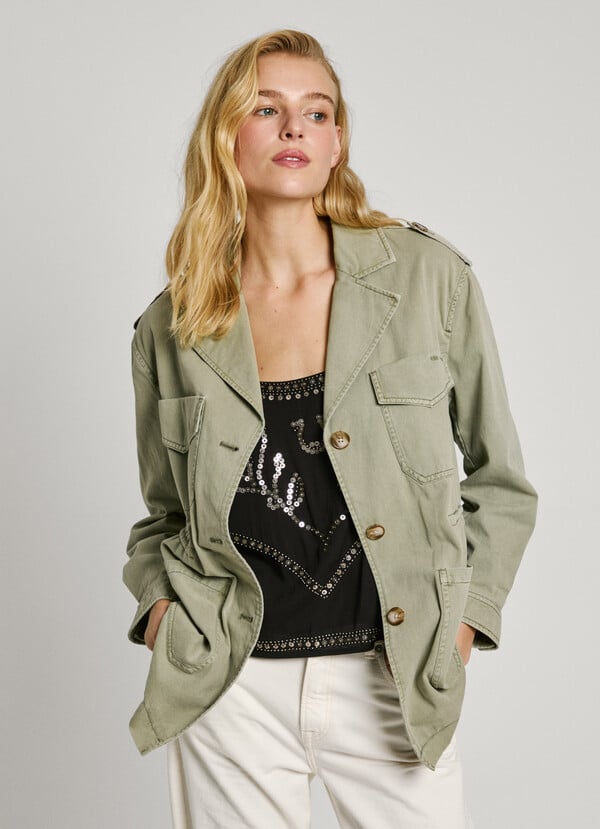 Pepe Jeans chaqueta bolsillos parche