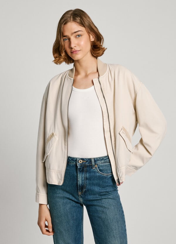 Pepe Jeans Chaqueta Bomber De Sarga