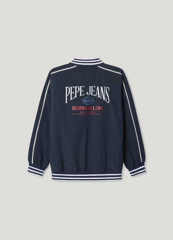Pepe Jeans Chaqueta Bomber Espalda Estampada