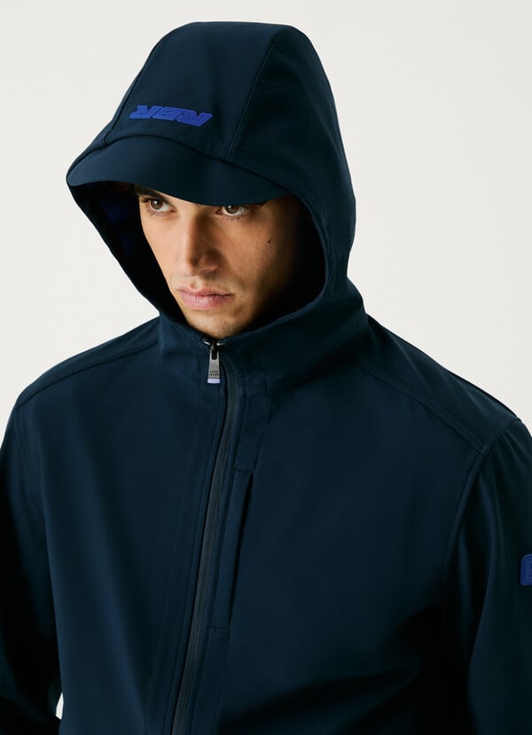 Pepe Jeans Chaqueta Capucha Con Logo En Relieve