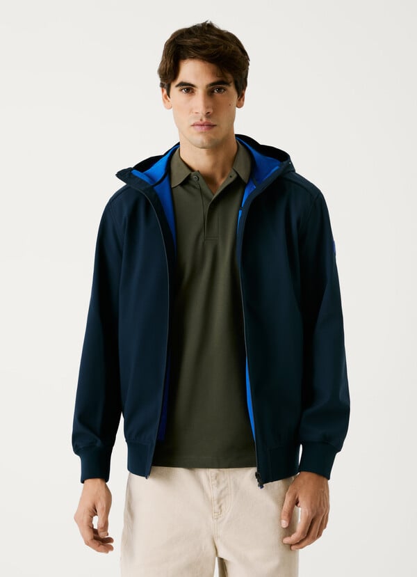 Pepe Jeans chaqueta capucha con logo en relieve