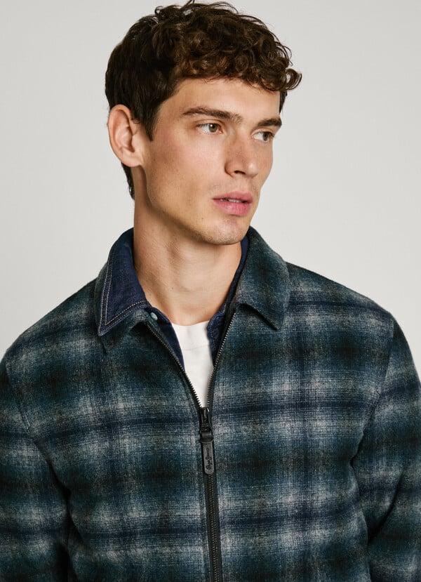 Pepe Jeans Chaqueta De Lana Cuadros