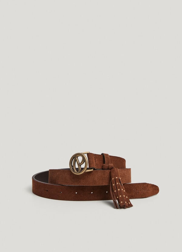 Pepe Jeans cinturón ante hebilla monograma