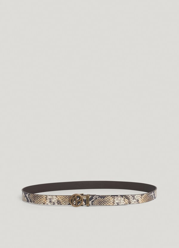 Pepe Jeans Cinturón Piel Animal Print