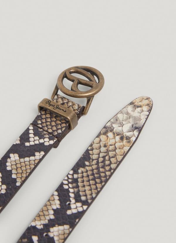 Pepe Jeans Cinturón Piel Animal Print