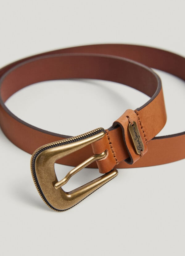 Pepe Jeans Cinturón Piel Hebilla Metálica