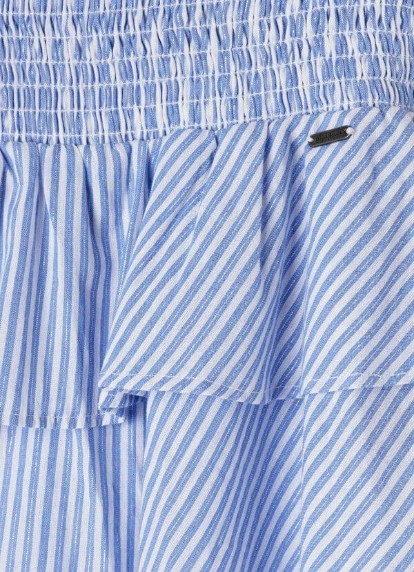 Pepe Jeans Falda Corta De Rayas