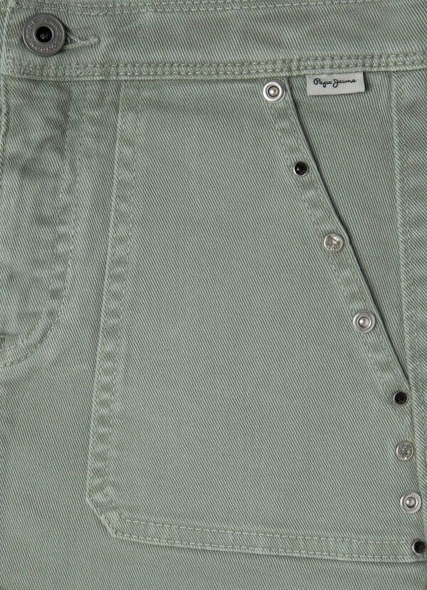 Pepe Jeans Falda Corta De Sarga