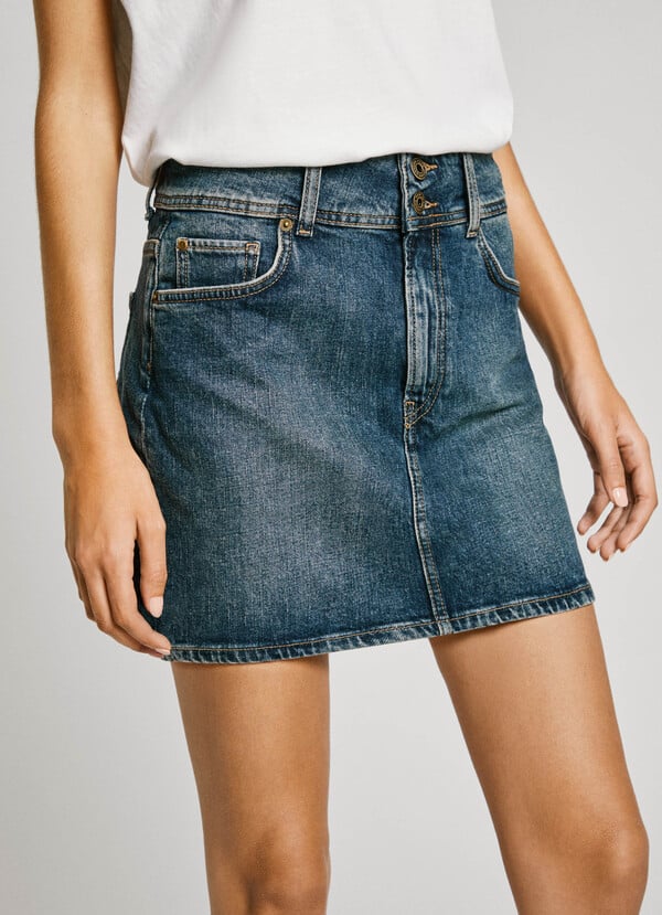 Pepe Jeans Falda Corta Denim Fit Regular
