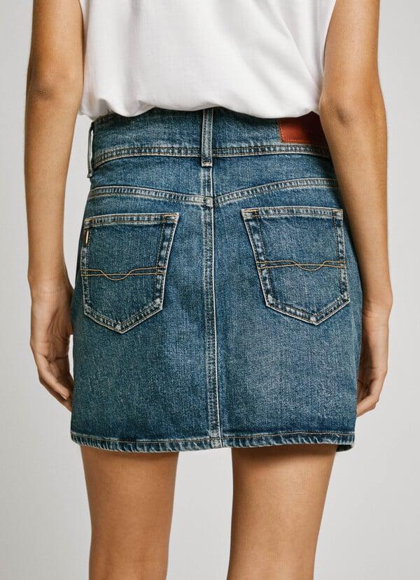 Pepe Jeans Falda Corta Denim Fit Regular