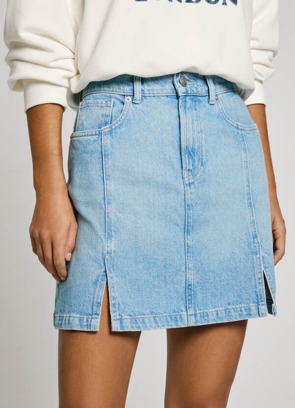 Pepe Jeans Falda Corta Denim Fit Regular