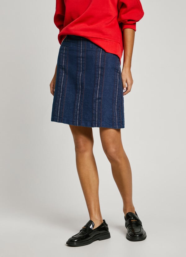 Pepe Jeans Falda Corta Denim Fit Regular