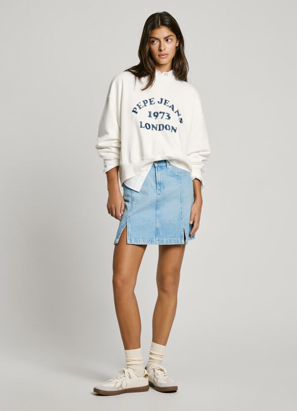 Pepe Jeans falda corta denim fit regular