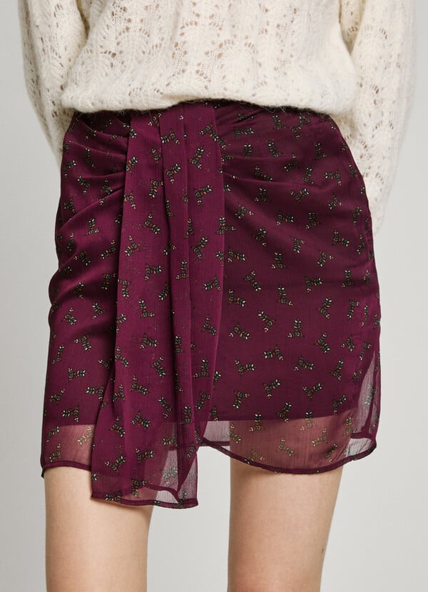 Pepe Jeans Falda Corta Drapeada