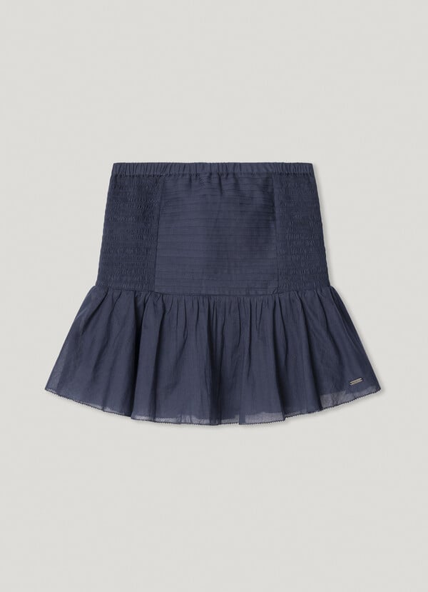 Pepe Jeans Falda Corta Volantes En Bajo