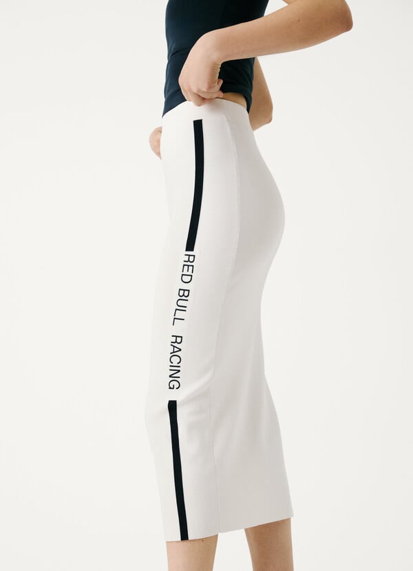 Pepe Jeans Falda Larga Con Cinta Lateral