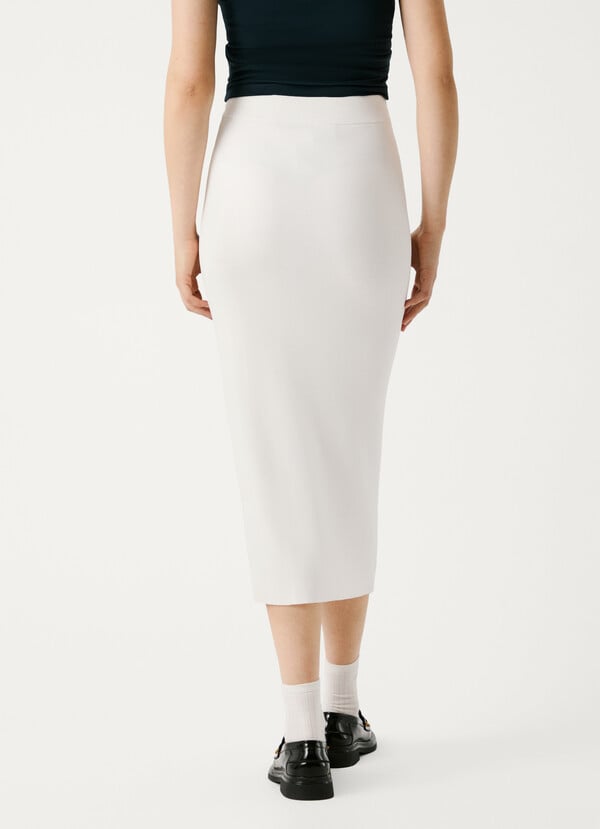 Pepe Jeans Falda Larga Con Cinta Lateral