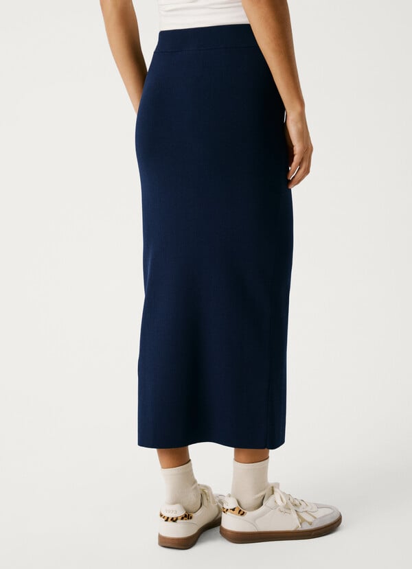 Pepe Jeans Falda Larga Con Cinta Lateral