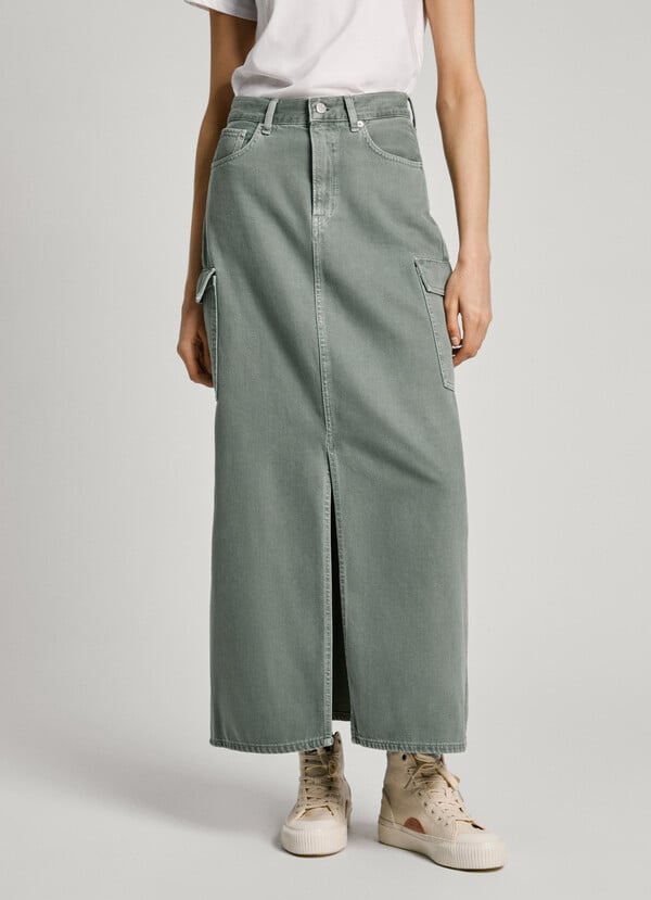 Pepe Jeans Falda Larga Denim Fit Regular