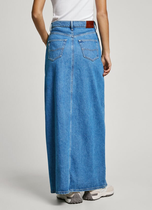 Pepe Jeans Falda Larga Denim Fit Regular