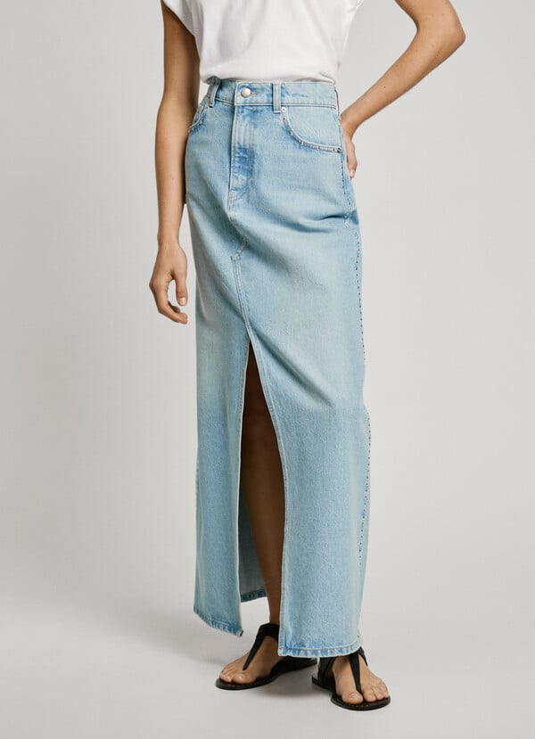 Pepe Jeans Falda Larga Denim Fit Regular