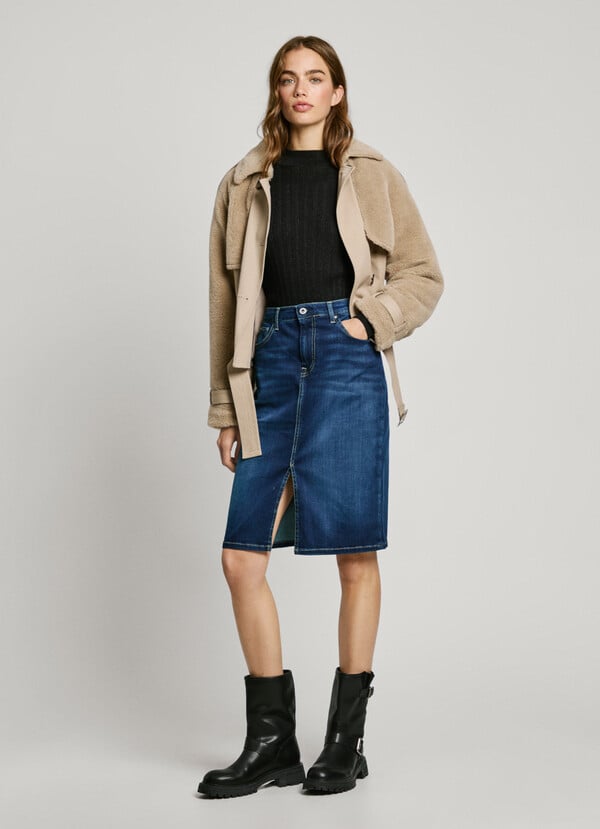 Pepe Jeans falda midi denim