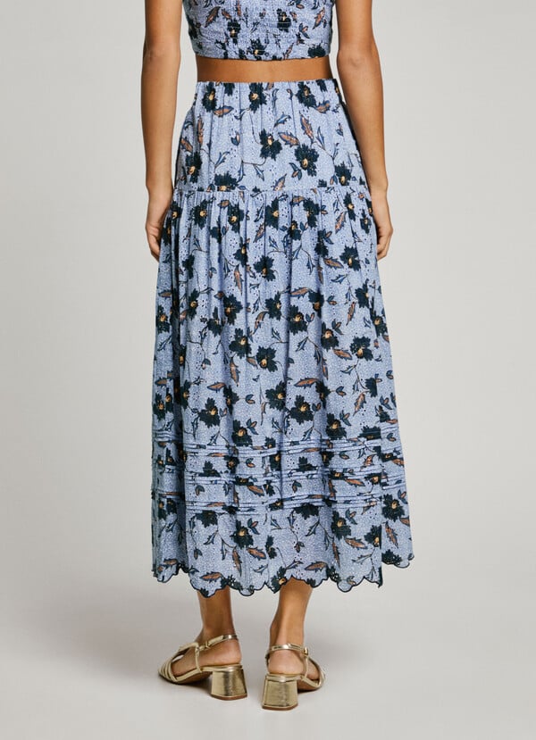 Pepe Jeans Falda Midi Estampado Floral