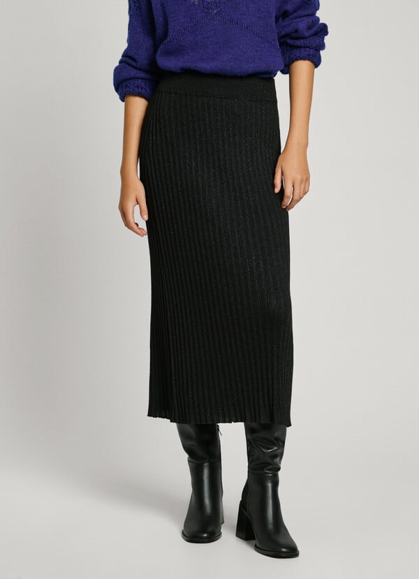 Pepe Jeans Falda Midi Rayas Canalé