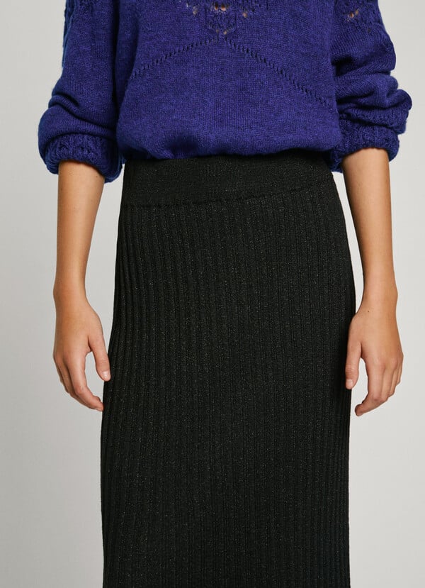 Pepe Jeans Falda Midi Rayas Canalé