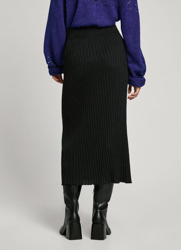 Pepe Jeans Falda Midi Rayas Canalé